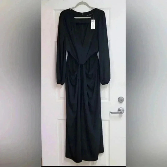 Fashion to Figure Dresses & Skirts - Fashion to Figure Asymmetric Cut out Front Maxi Dress